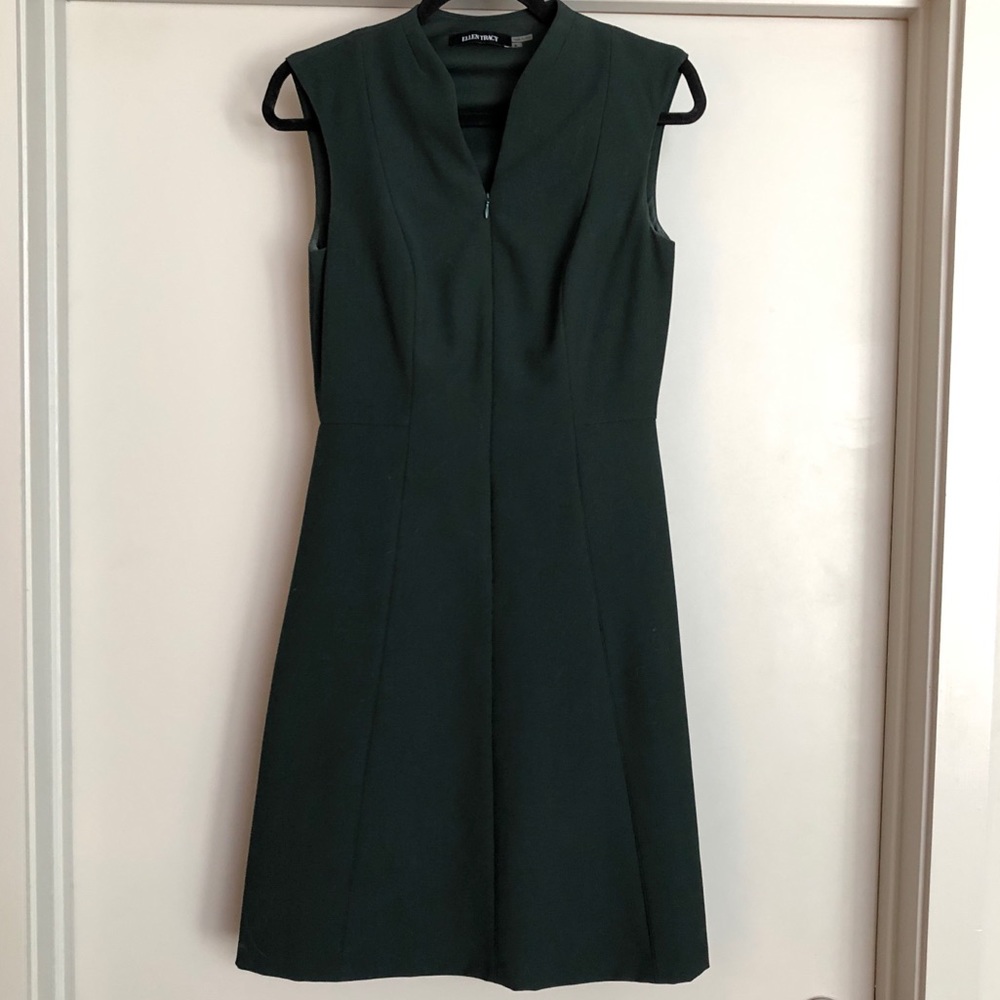 Ellen Tracy Dark Green Dress